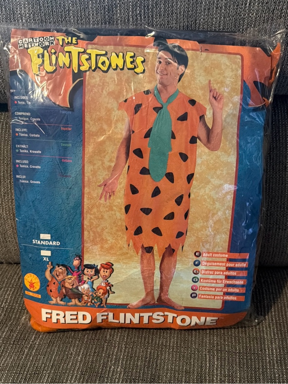Rubie's Adult Fred Flintstone Halloween Costume One Size (S-L)  Made USA